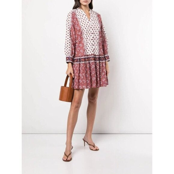 Veronica Beard Jesila Cotton Patchwork Dress XS - Picture 4 of 14